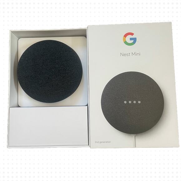 Google Nest Mini (2nd Generation) Smart Speaker - Charcoal